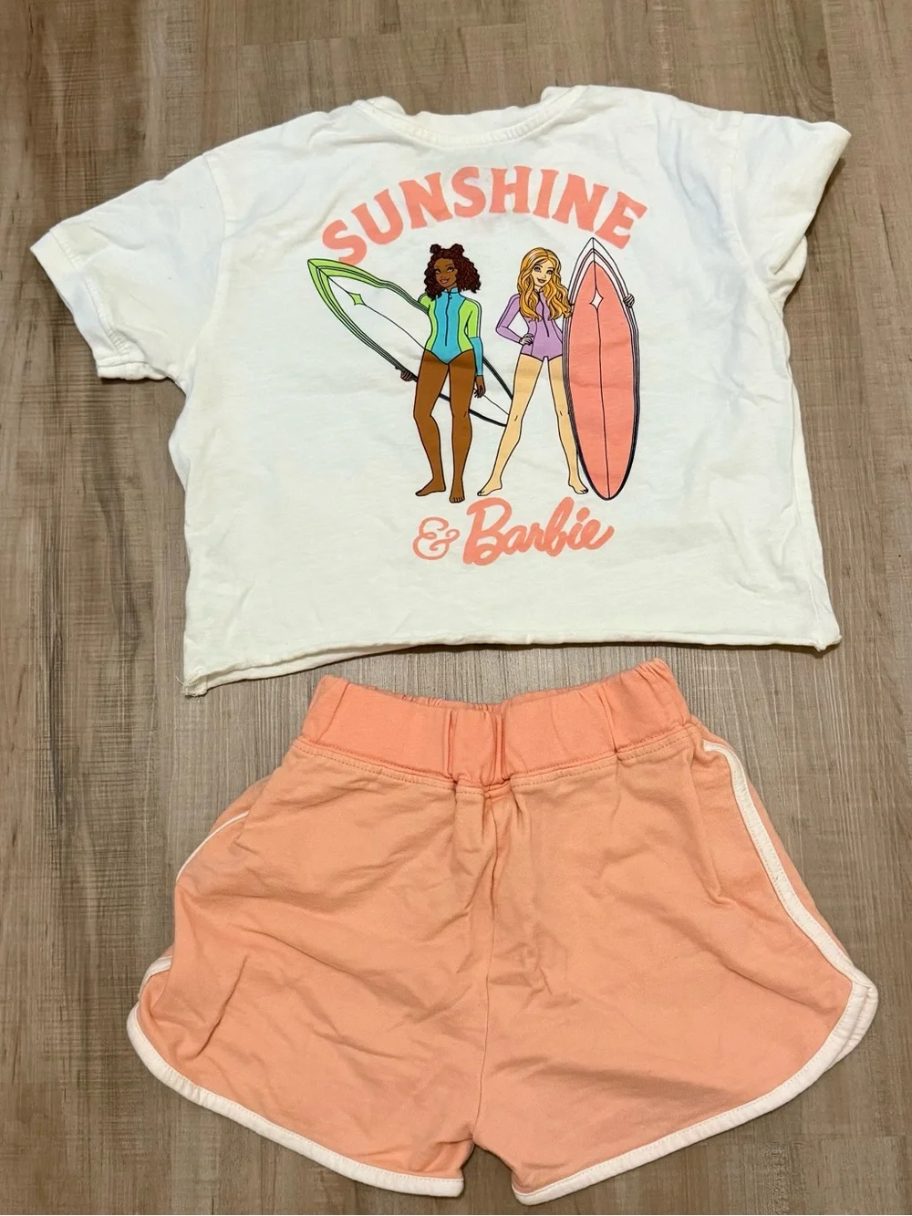 Sunshine & Barbie Tee and Shorts 4T